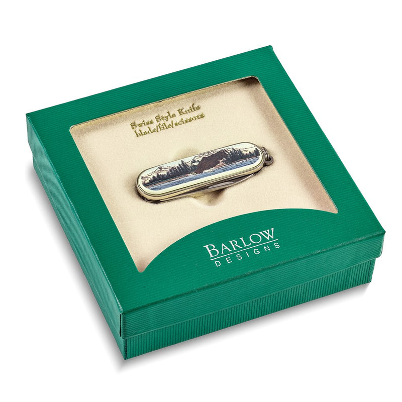 Barlow Designs Color Streaking Eagle Multifunction Pocket Knife