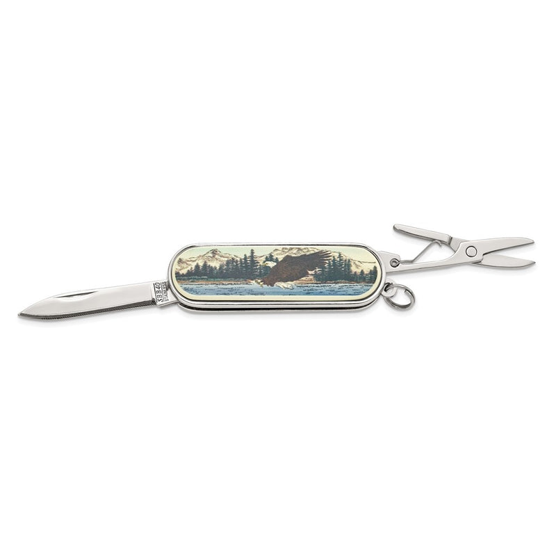 Barlow Designs Color Streaking Eagle Multifunction Pocket Knife