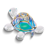 Tiffany the Turtle Handcrafted Glass Figurine with 22k Gold Trim