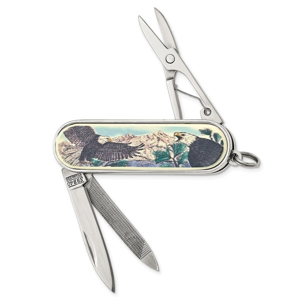 Barlow Designs Color Eagle Portrait Multifunction Pocket Knife