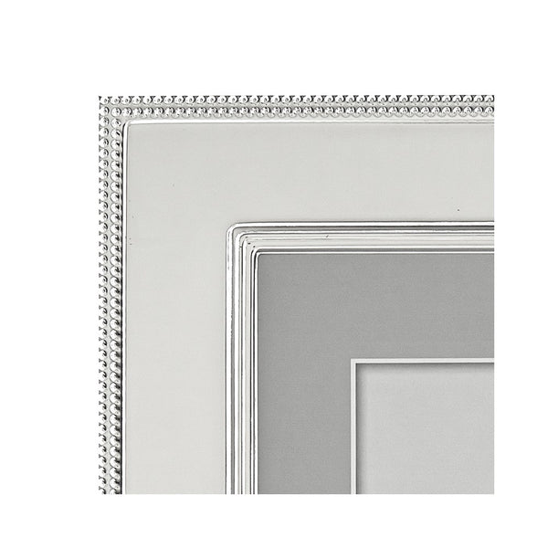 Silver-plated Tarnish-resistant Roped Border 7.5x9.5 Photo Frame