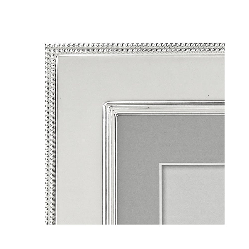 Silver-plated Tarnish-resistant Roped Border 7.5x9.5 Photo Frame