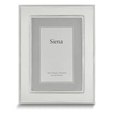 Silver-plated Tarnish-resistant Roped Border 7.5x9.5 Photo Frame