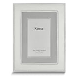 Silver-plated Tarnish-resistant Roped Border 7.5x9.5 Photo Frame