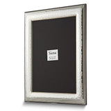 Bilaminate Sterling Silver Hammered Roped Border 4x6 Frame