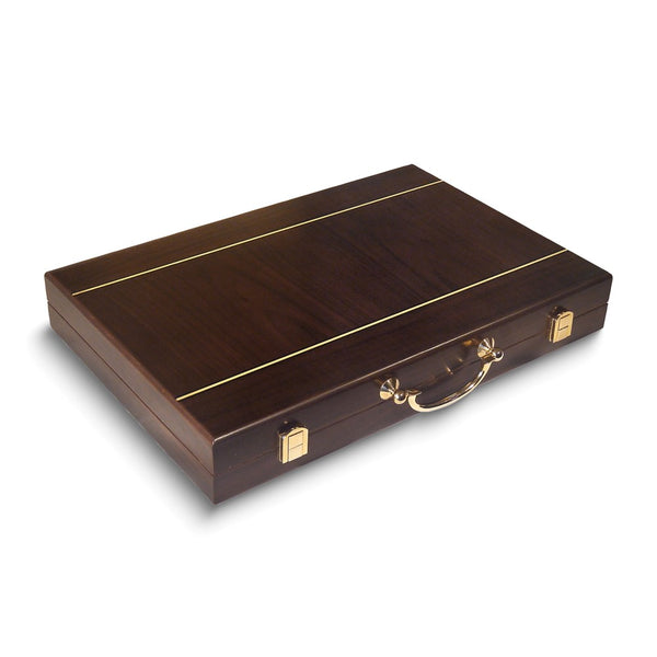 Backgammon Set In Wood Inlaid Case