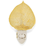 24k Gold Dipped Real Aspen Leaf Nightlight