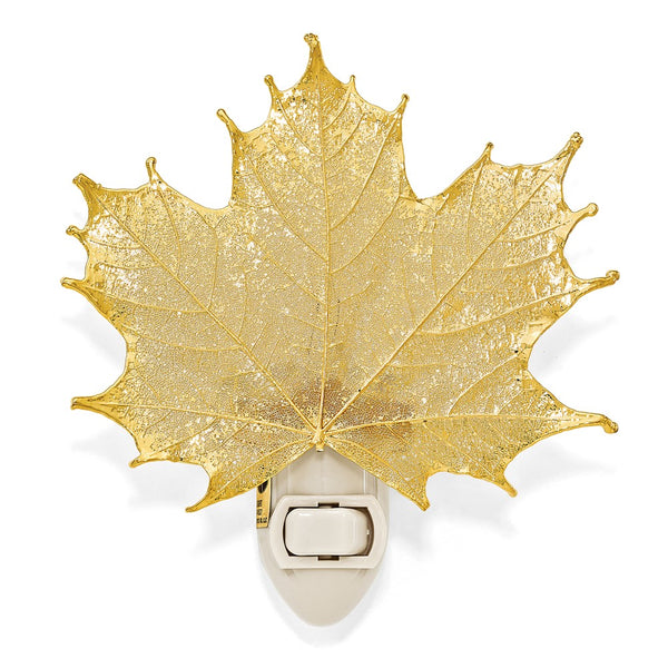 24k Gold Dipped Real Sugar Maple Leaf Nightlight