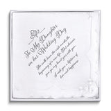 Lillian Rose TO MY DAUGHTER ON HER WEDDING DAY with Sentiment Cotton Hankie