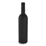 Executive Wine Bottle-Shaped Storage Case with Five Piece Wine Tools - Includes Waiter's Tool with Corkscrew, Bottle Stopper, Foil Cutter, Drip Collar and Wine Spout with Stopper