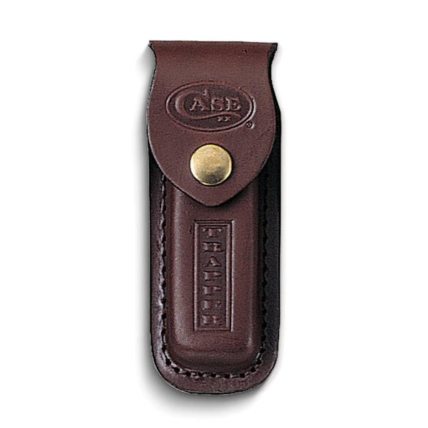 Case Genuine Leather with Stamped Logo Trapper Knife Sheath