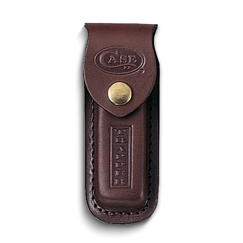Case Genuine Leather with Stamped Logo Trapper Knife Sheath