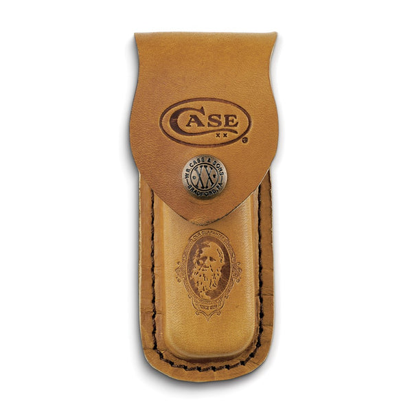 Case Medium with Stamped Logo Genuine Leather Knife Sheath