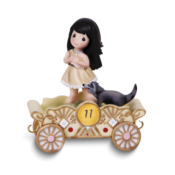 Precious Moments Listen To Your Heart Birthday Parade Pocahontas Age 11 Resin Figurine