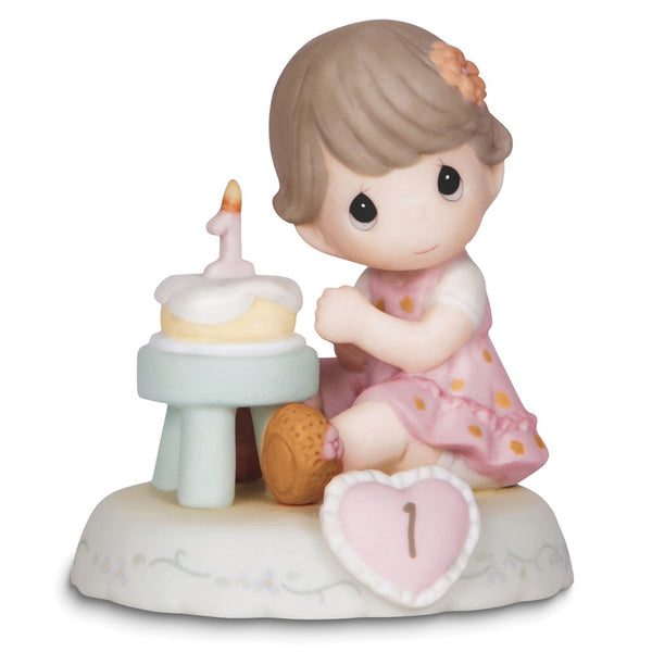 Precious Moments Growing Grace Age One Brunette Porcelain Figurine