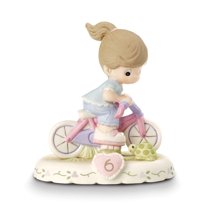 Precious Moments Growing Grace Age Six Brunette Porcelain Figurine