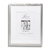 8x10 Silver Shimmer Metal Matted for 5x7 Picture Frame