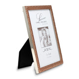 5x7 Rose-tone Shimmer Metal Picture Frame