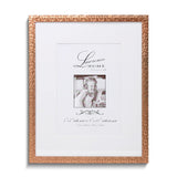 8x10 Rose-tone Shimmer Metal Matted for 5x7 Picture Frame