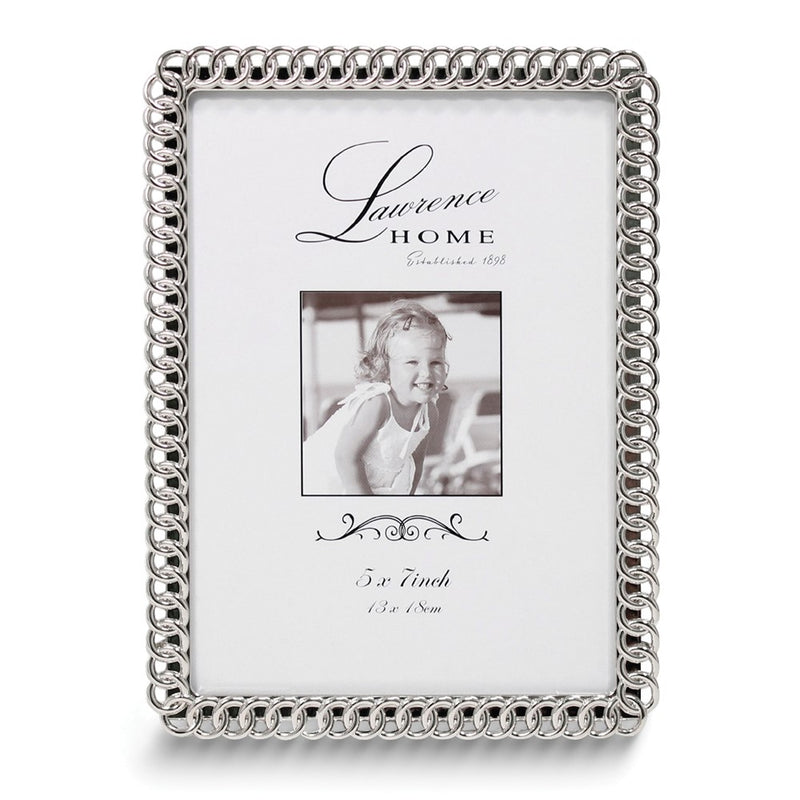 5x7 Eternity Rings Silver-tone Metal Picture Frame