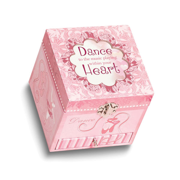 DANCE.WITHIN YOUR HEART Belle Papier Pink Ballerina Musical (Plays Swan Lake) Jewelry Box