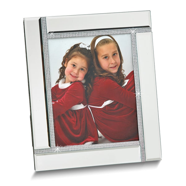 Glass Mirror with Silver-tone Accent 8x10 Photo Frame