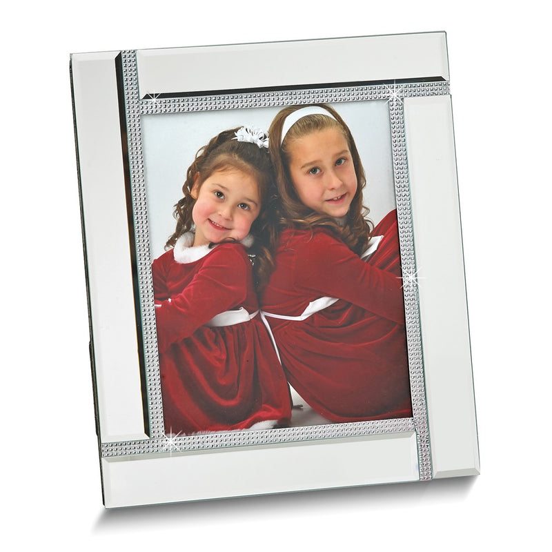 Glass Mirror with Silver-tone Accent 8x10 Photo Frame