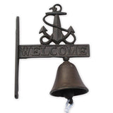 Cast Iron Welcome Bell with Anchor