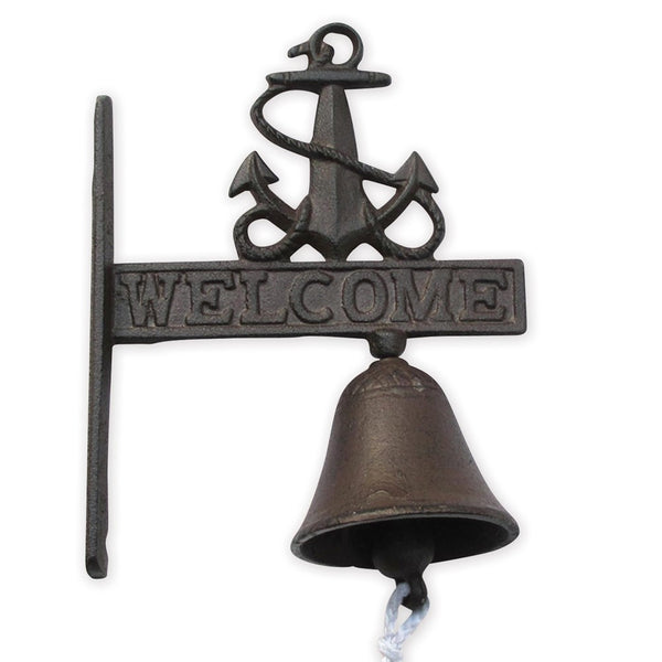 Cast Iron Welcome Bell with Anchor