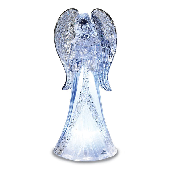 LED Lighted Acrylic Angel 2-piece Set