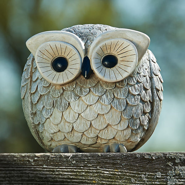 Stone Resin Owl Garden Statue