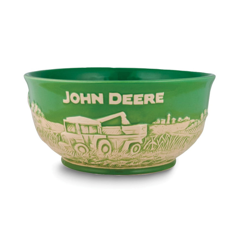 John Deere Raised-Relief Design Large 60 ounce Stoneware Bowl