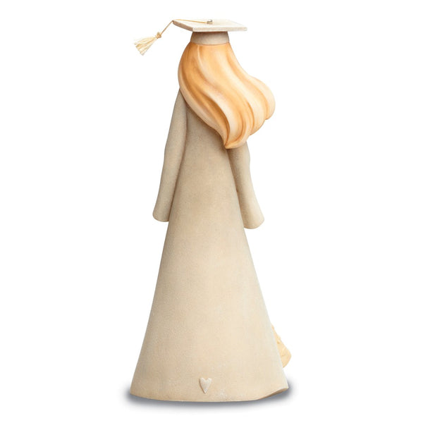 Foundations Handcrafted Graduation Girl Stone Resin Figurine