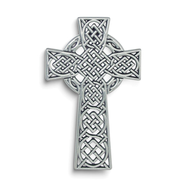 Silver-tone Celtic Cross Wall Plaque