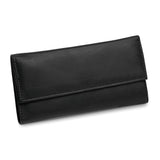 Black Leather Slim Jewelry Wallet