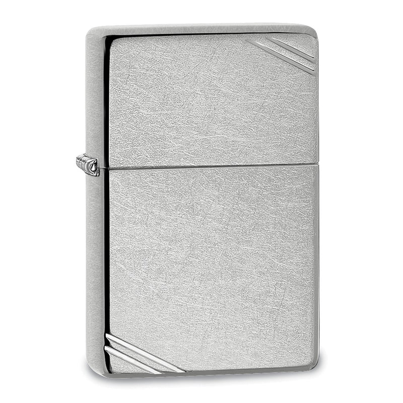 Zippo Vintage with Slashes Street Chrome Lighter