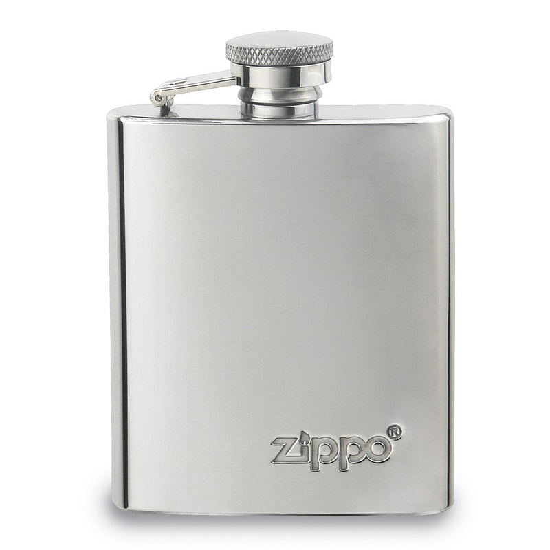 Zippo Logo 3 ounce Stainless Steel Flask