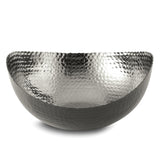 Medium Black Finish with Nickel-tone Interior Hammered Eclipse Bowl