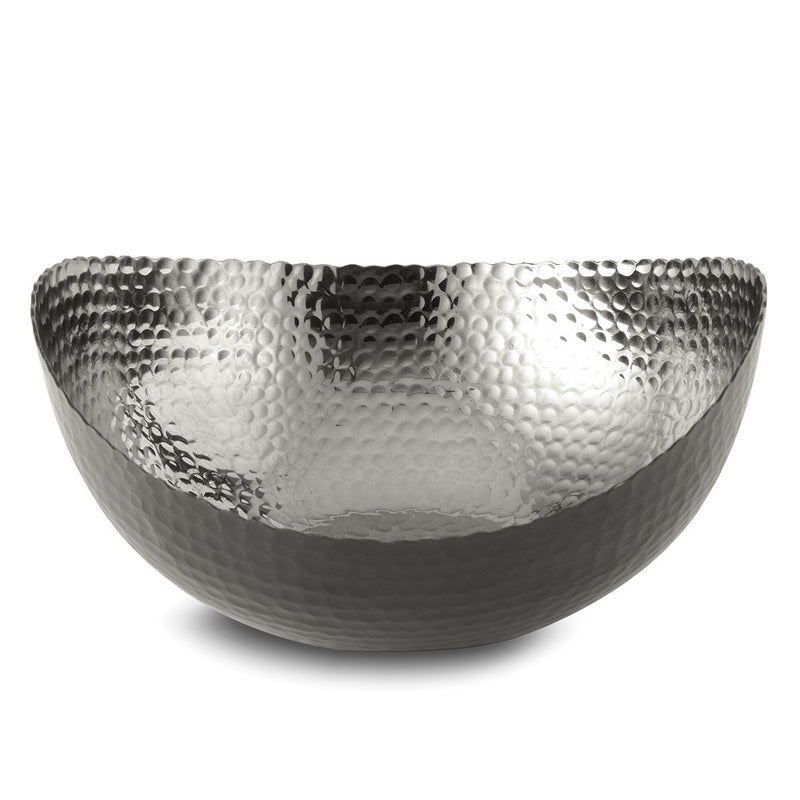 Medium Black Finish with Nickel-tone Interior Hammered Eclipse Bowl