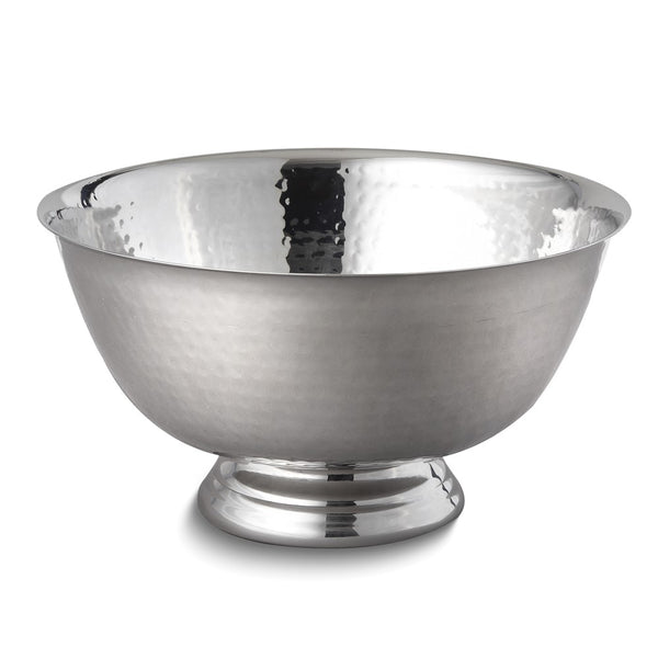 Medium 8 inch Diameter Stainless Steel Hammered Revere Bowl