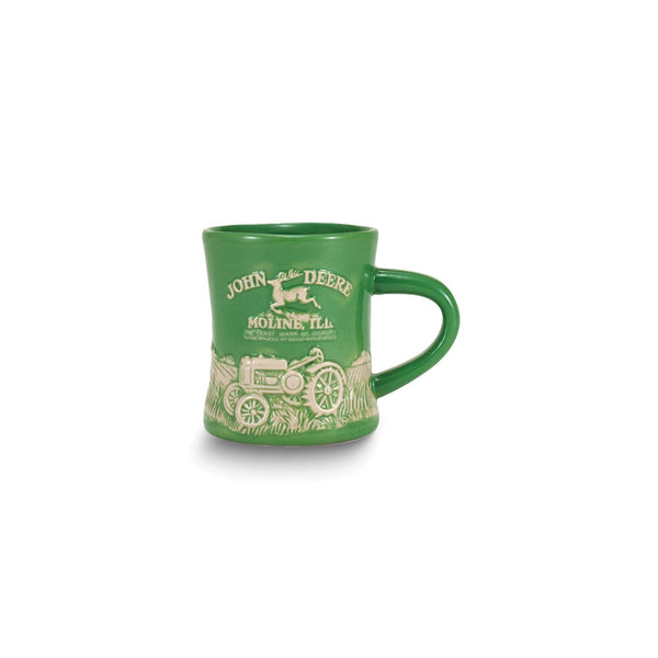 John Deere Model-D Raised-Relief Design 12 ounce Stoneware Diner Mug