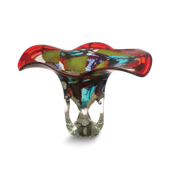 Dale Tiffany Favrile Montana Handcrafted Art Glass Vase