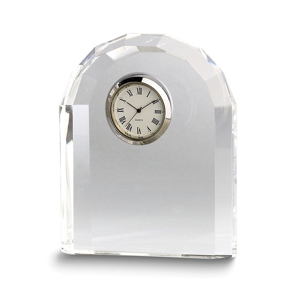 Arched Crystal Quartz Desk Clock