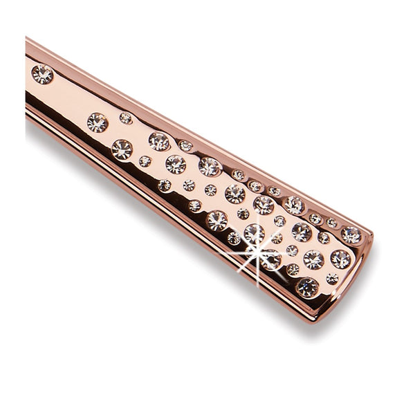 Galaxy Rose-tone Knife and Server Set with Stainless Steel Blades