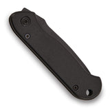 Black Stainless Steel Blade with Black Aluminum Handle Locking Pocket Knife