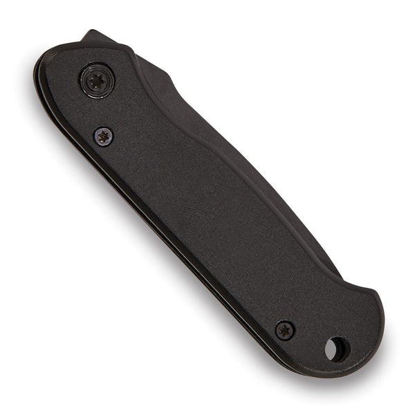 Black Stainless Steel Blade with Black Aluminum Handle Locking Pocket Knife