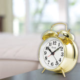 Gold-tone Keywind Twin Bell Alarm Clock