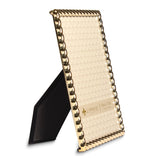 Gold-tone 5x7 Rope Metal Photo Frame