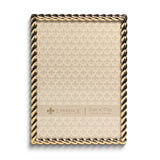 Gold-tone 5x7 Rope Metal Photo Frame