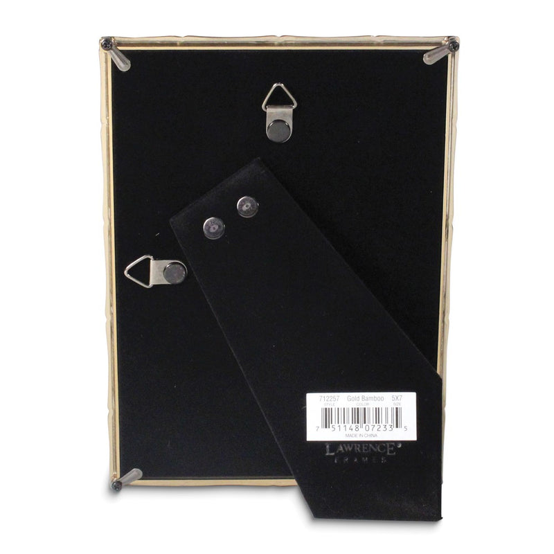 Gold-tone 5x7 Bamboo Metal Photo Frame